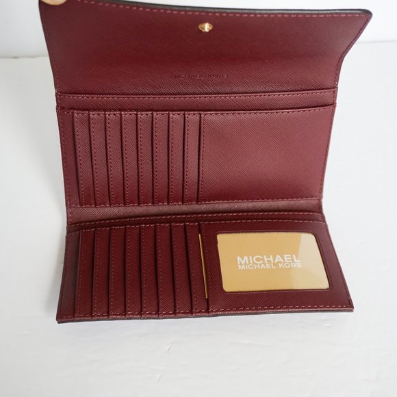 Michael Kors Bags Michael Kors Jet Set Lg Trifold Wallet Merlot
